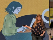 Janae Cram presenting at Umbraco US Festival 2025